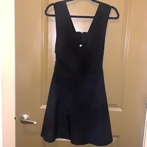 BLVD black v neck mini dress